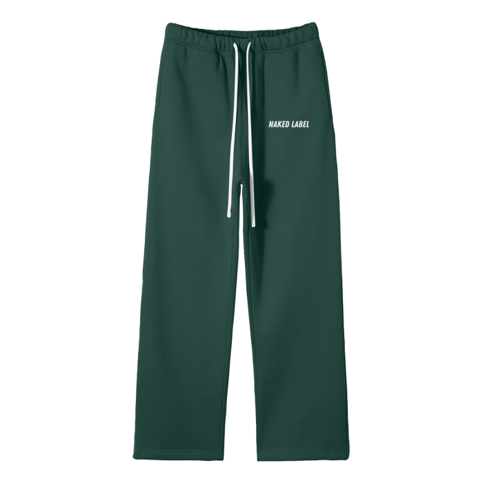 Cotton Fleece Straight Leg Pant